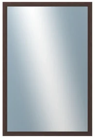 DANTIK - Zrkadlo v rámu, rozmer s rámom 40x60 cm z lišty KASETTE hnedá (2757)