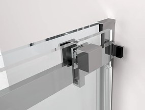 Polysan Polysan, THRON LINE SQUARE sprchové dveře 1500 mm, hranaté pojezdy, čiré sklo, TL5015-5002