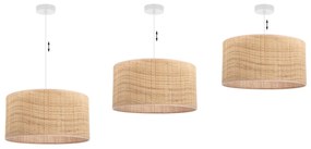 Závesné svietidlo Rattan, 1x ratanové tienidlo, (fi 40cm), w