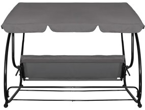 Záhradná hojdačka LINDA SPRINGOS GS0003-sivá