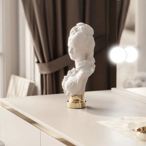 TOALETNÝ STOLÍK NESSIE ELITE 2 KAŠMÍR + ZLATÝ