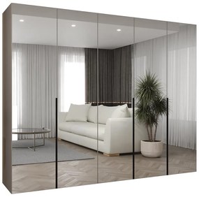 Skriňa Alicante III 250 kašmír/čierna