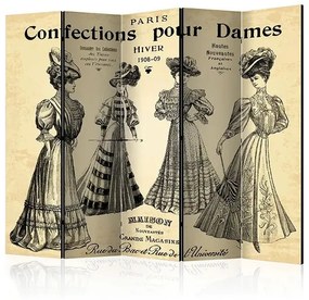 Paraván - Confections pour Dames II [Room Dividers] Veľkosť: 225x172, Verzia: Akustický