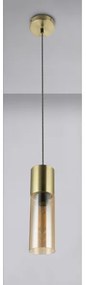 GLOBO 21000HM - Luster na lanku ANNIKA 1xE27/25W/230V pr. 10,5 cm mosadz