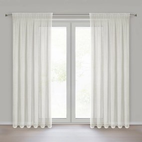 ZÁVES NA PÁSKE GABBY 140X270 CM BIELA