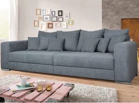 Široká pohovka Rosa, dymovo šedá látka%