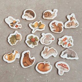 PETIT MONKEY Penové detské puzzle do vane Bear and Friends – 16 ks