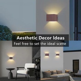 BRILAGI - LED Vonkajšie nástenné svietidlo DONNANI LED/5W/230V 10 cm hnedé IP44
