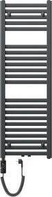 Mexen Hades, elektrické vykurovacie teleso 1200 x 400 mm, 600 W, antracitová, W104-1200-400-2600-66