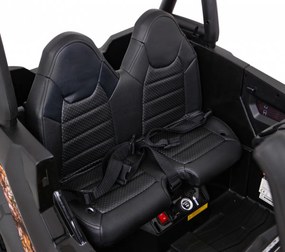 Ramiz Elektrická terénna bugina UTV pre deti čierna + diaľkové ovládanie + batožinový priestor + pomalý štart + EVA kolesá + MP3 LED