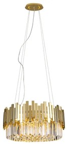 MAXLIGHT P0368 - Luster na lanku TREND 8xE14/40W/230V pr. 45 cm zlatá