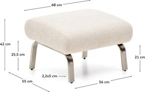 Béžová ženilková podnožka Amsen – Kave Home