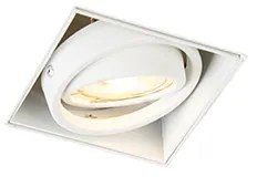 Zápustený reflektor biely GU10 naklápateľný a otočný bez rámu - Oneon