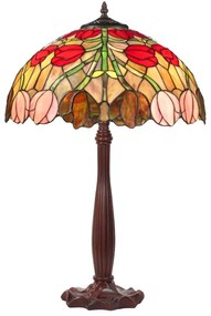 Stolná Tiffany lampa do obývačky TULIP 64*Ø40