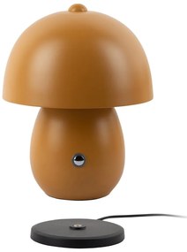 Okrovožltá LED stolová lampa s kovovým tienidlom (výška 18 cm) Mono LED – Leitmotiv