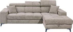 XXXLutz ROHOVÁ SEDAČKA, textil, sivohnedá MID.YOU - Sedačky - 002220047403