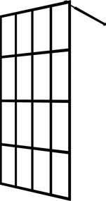 vidaXL Sprchová zástena walk-in, matné tvrdené sklo 140x195 cm