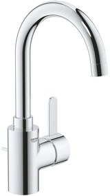 GROHE Eurosmart Cosmopolitan páková umývadlová batéria s otočným výtokom, s odtokovou súpravou s tiahlom, výška výtoku 202 mm, chróm, 32830001