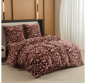 Obliečky mikroplyš FOREST ANIMALS vínové Rozmer obliečky: 2 ks 70 x 90 cm | 200 x 220 cm