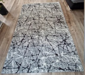 Koberec Plush Deluxe Sivý mramor – huňatý shaggy koberec Rozmer: 60x100 cm
