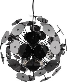 Matne čierne závesné svietidlo Discalgo – Trio