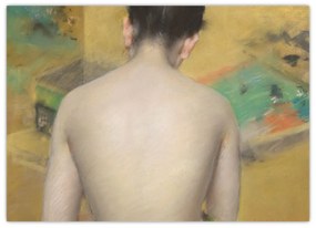 Obraz - William Merritt Chase, Study of Flesh Color and Gold, reprodukcia (70x50 cm)