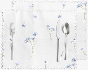 Goldea prestieranie na stôl teflónové - modré nevädze - sada 2ks 30 x 40 cm