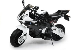 LEAN CARS Elektrická motorka pre deti BMW S1000RR čierna trojkolesová