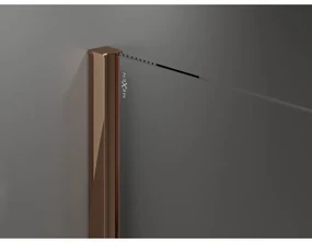 Mexen Velar, posuvné dvere do otvoru 110x200 cm, 8mm číre sklo, ružové zlato, 871-110-000-01-60