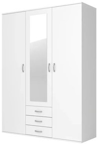 Šatníková skriňa Ozyrys 150 cm, biela