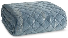 Dekorstudio Zamatový prehoz na posteľ BLINK 3 v modrej farbe Rozmer prehozu (šírka x dĺžka): 170x210cm