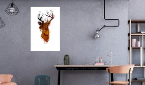 Artgeist Obraz - Deer in the Morning (1 Part) Vertical Veľkosť: 20x30, Verzia: Na talianskom plátne