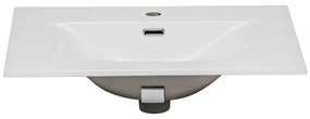 Keramické zápustné umyvadlo Sky 61 cm bílé