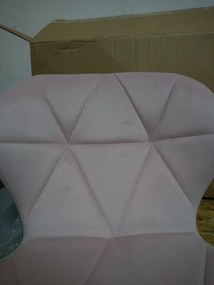 AKCIA Ružová kancelárska stolička AVOLA VELVET II. akosť
