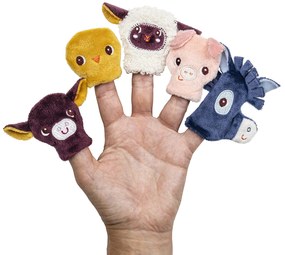 Lilliputiens - textilná knižka - mláďatká