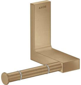 AXOR Universal Rectangular držiak toaletného papiera bez krytu, kartáčovaný bronz, 42656140