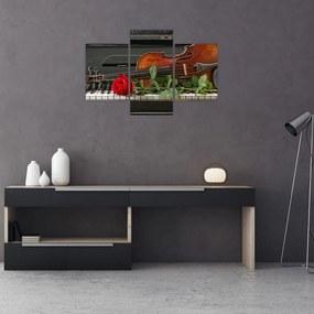 Obraz - Spomienka na hudobníka (90x60 cm)