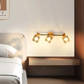 Brilagi - Bodové svietidlo HYGGE 3xE14/15W/230V kaučukovník/dymové