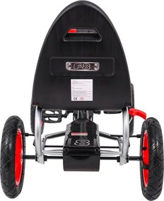 Ramiz Motokára Full Ahead AIR s pedálmi pre deti 3+ Červená + Nastavenie sedadla + Nafukovacie kolesá + Ručná brzda