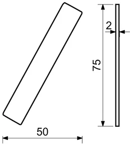 Domové písmeno v plochom „2D“ prevedení RICHTER RN.75L (čierne), A, RICHTER Čierna matná