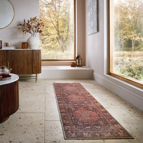Vínovočervený prateľný behúň 60x230 cm Nico Global – Flair Rugs