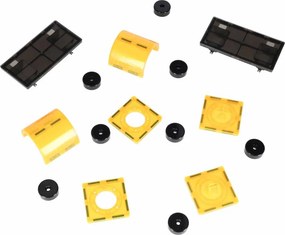 KIK 3D magnetické stavebné kocky, sada 90 dielov