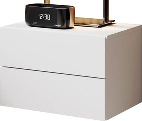 Nástenný nočný stolík Cabo, biely