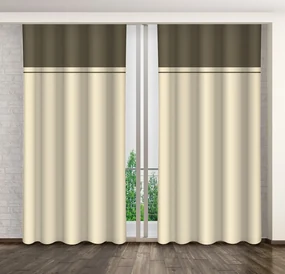 Elegantný krémový záves Dĺžka: 250 cm