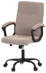 Kancelárske kreslo KA-Y391 CRM2, krémová látka, kovový kríž