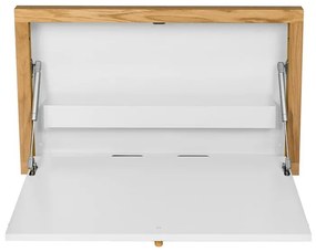 Biely nástenný vyklápací stôl Woodman Brenta