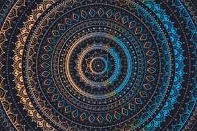 Tapeta Mandala so vzorom slnka