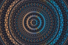 Tapeta Mandala so vzorom slnka