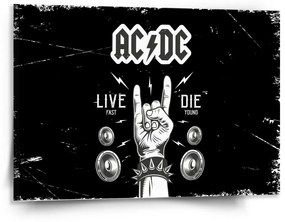 Sablio Obraz ACDC Live fast, die young - 150x110 cm