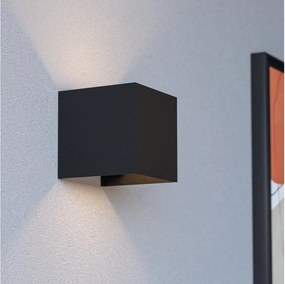 Eglo 74115-LED Vonkajšie nástenné svietidlo so senzorom RINCINE LED/2,2W/5V IP44 čierne
